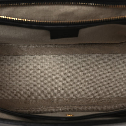 Gucci Calfskin New Bamboo Large Top Handle Bag Black 4 of 9