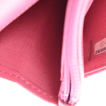 Chanel Caviar Quilted Wallet on Chain WOC Pink 7 of 9