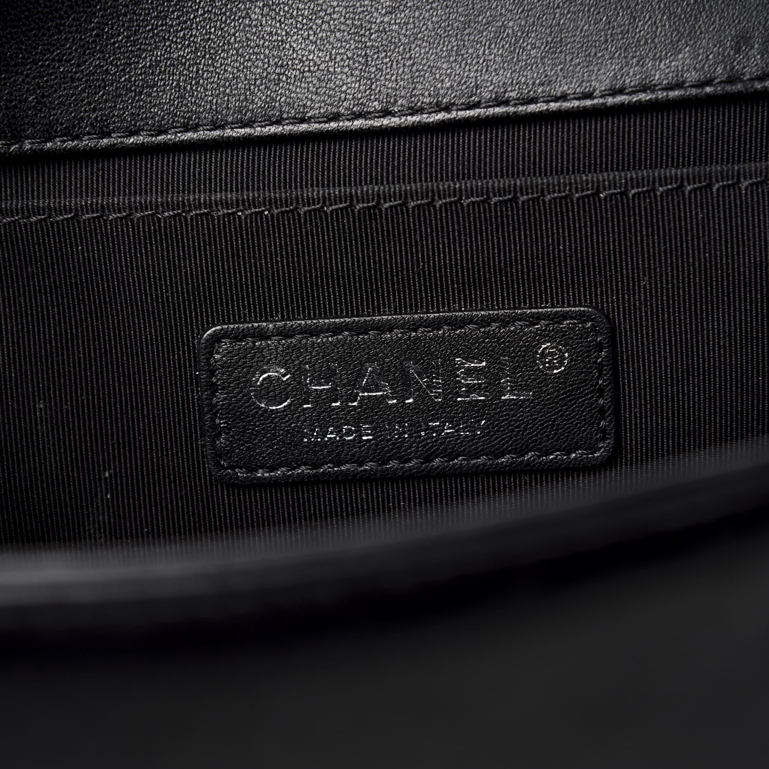 Chanel Lambskin Quilted Medium Boy Flap Black 7 of 8