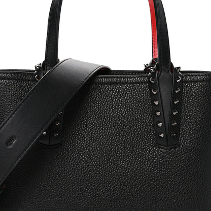 Christian Louboutin Calfskin Spikes Mini East West Cabata Tote Black 8 of 11