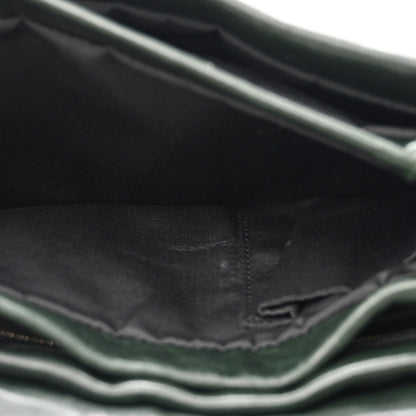 Lanvin Lambskin Quilted Medium Sugar Flap Shoulder Bag Bottle Green 5 of 14