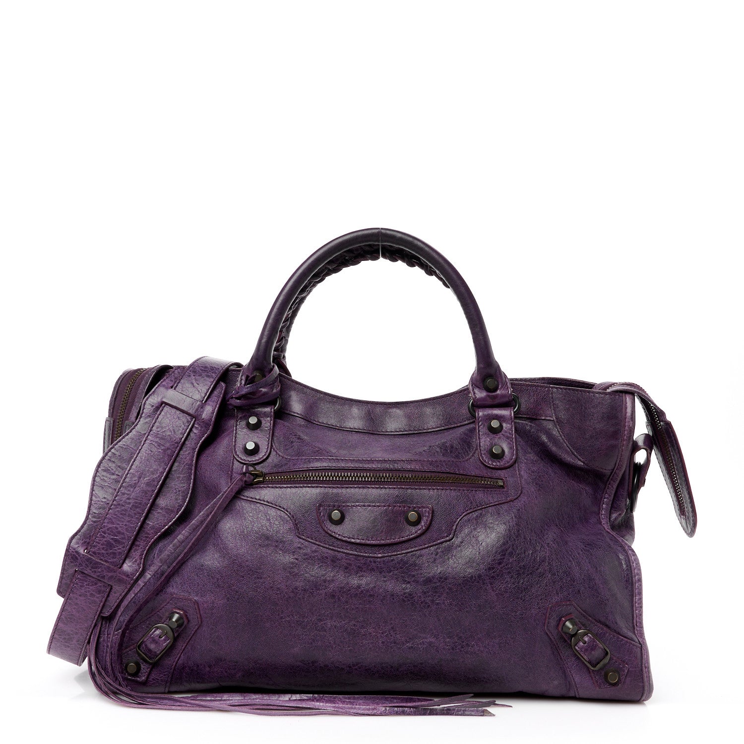 Balenciaga Agneau Classic Hardware City Raisin 1 of 17