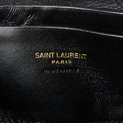 Saint Laurent Calfskin Matelasse Monogram Mini Lou Camera Bag Light Musk 6 of 11