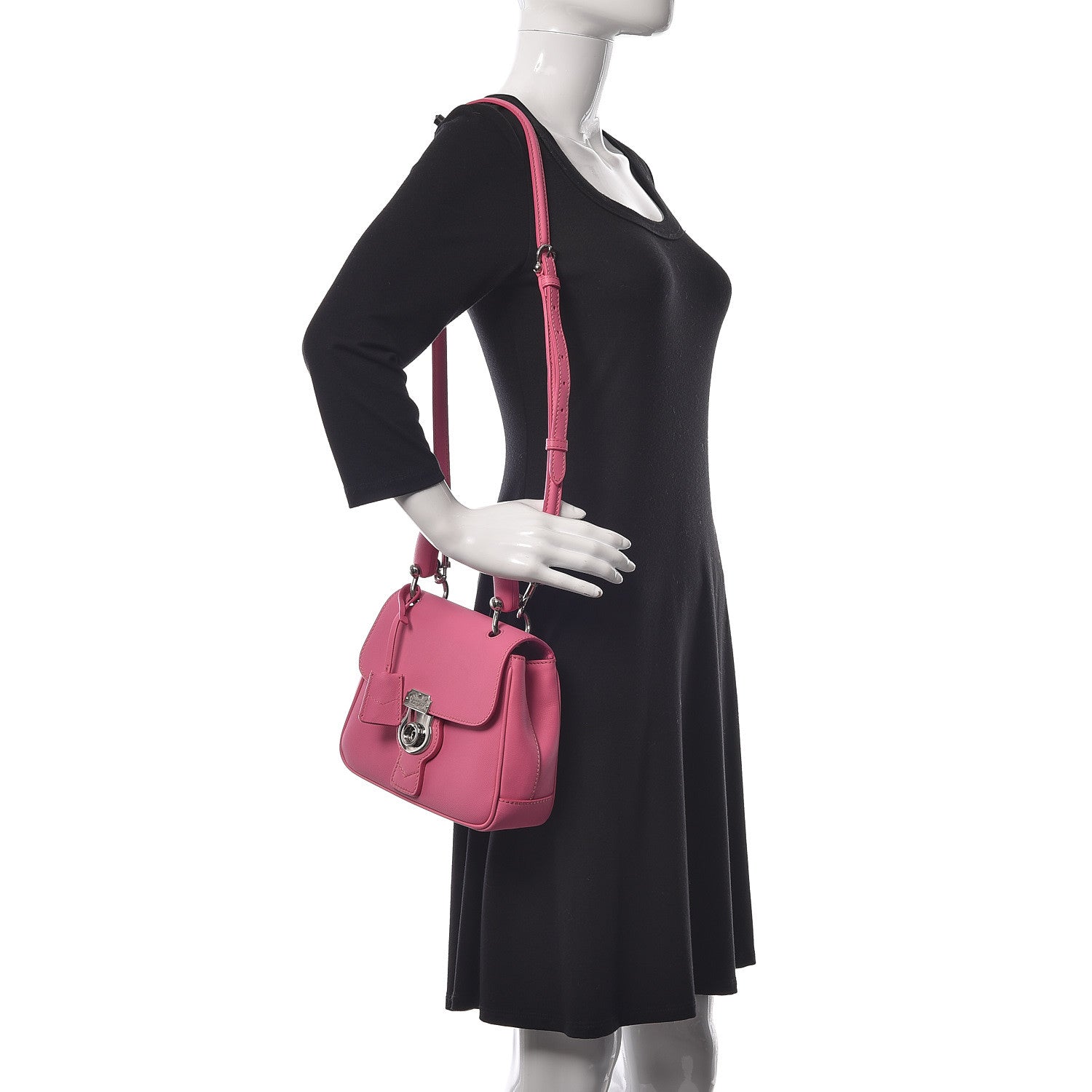 Burberry Trench Calfskin Small DK88 Top Handle Bag Rose Pink 2 of 20