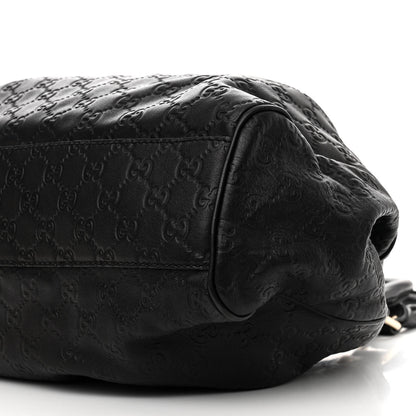 Gucci Guccissima Medium Sukey Tote Black 10 of 18