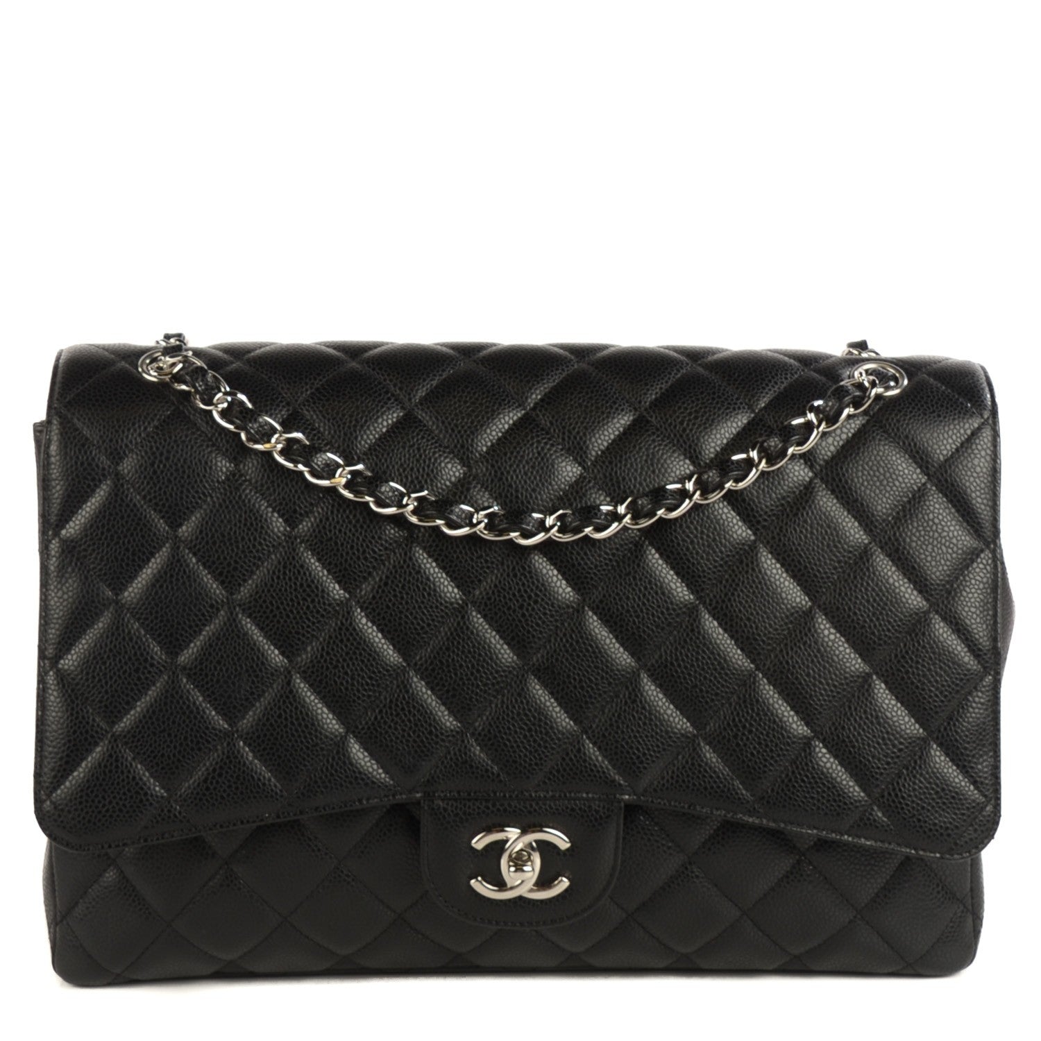 Chanel Caviar Quilted Maxi Single Flap Black 1 of 9