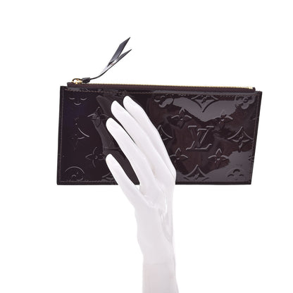 Louis Vuitton Vernis Felicie Chain Wallet Zippered Insert Amarante 2 of 6
