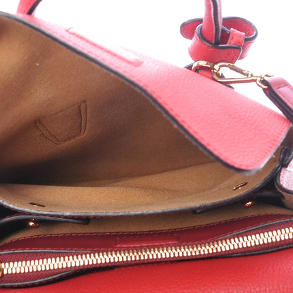 MCM Grained Calfskin Mini Milla Tote Red 5 of 15