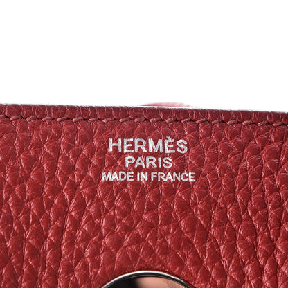 Hermes Taurillon Clemence Lindy 30 Rouge Garance 7 of 13