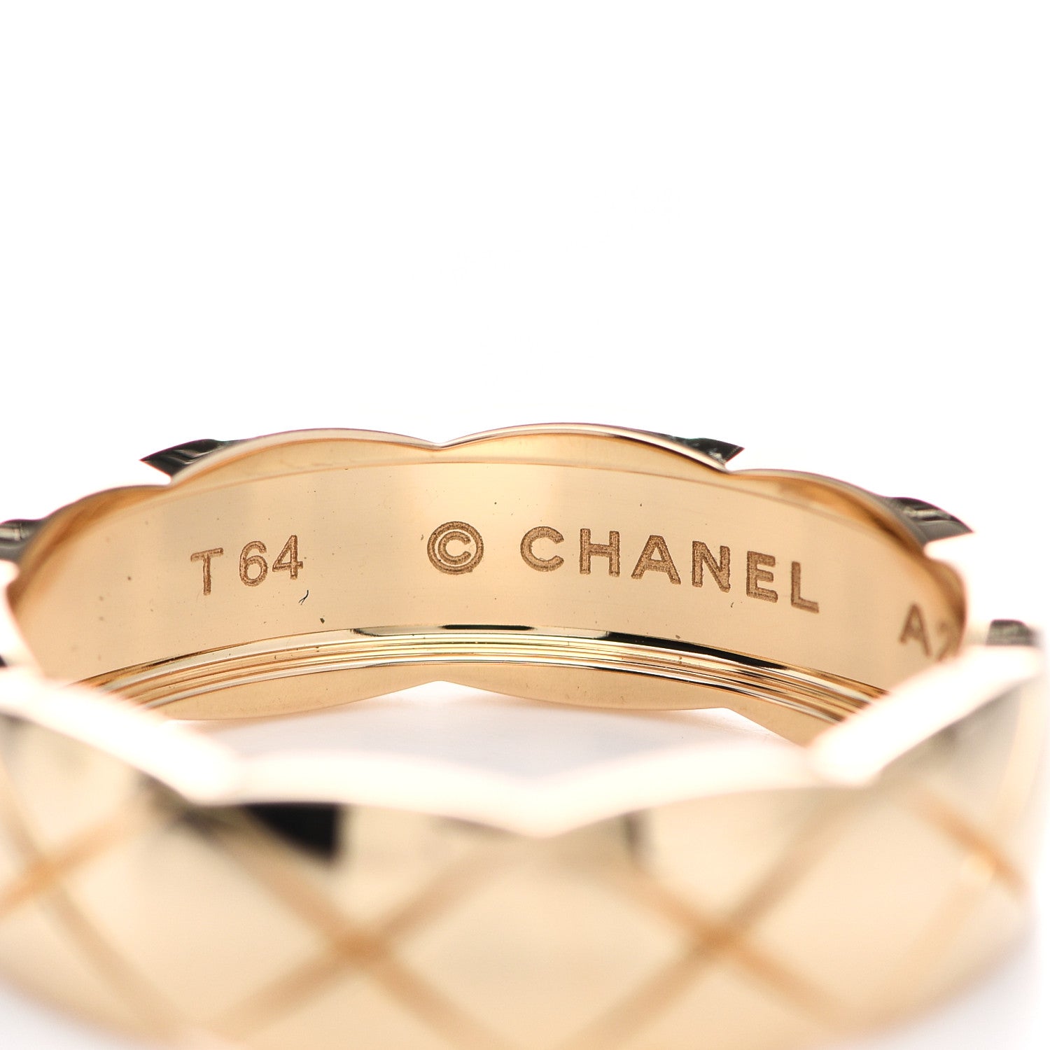 Chanel 18K Yellow Gold Small Coco Crush Ring 64 10.75 4 of 6