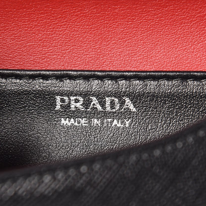 Prada City Calfskin Micro Reversible Belt Removable Bag Black Fuoco 6 of 10