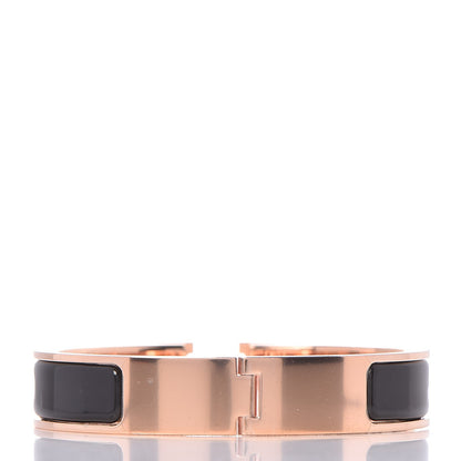Hermes Enamel Narrow Clic Clac H Bracelet PM Black 3 of 5