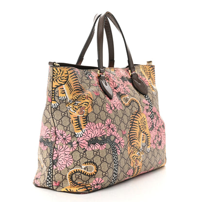 Gucci Soft GG Supreme Monogram Bengal Medium Crossbody Tote Beige Pink 3 of 20