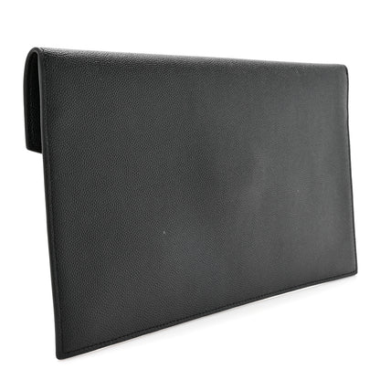 Saint Laurent Grain De Poudre Uptown Pouch Black 3 of 9