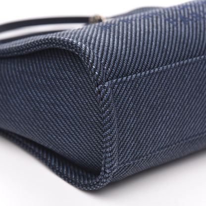 Chanel Canvas Mini Deauville Tote Navy Blue 8 of 11
