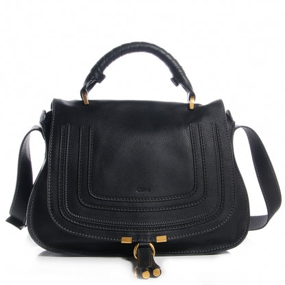 Chloe Calfskin Medium Marcie Top Handle Bag Black 1 of 33