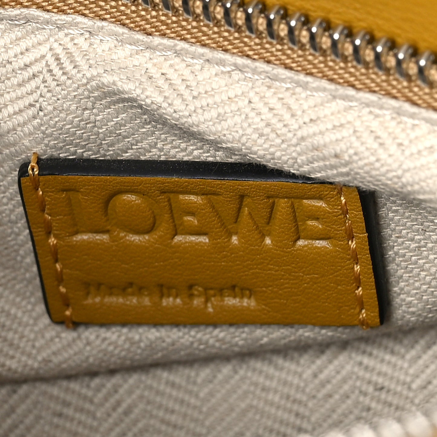 Grained Calfskin Small Puzzle Bag Ocre Yellow