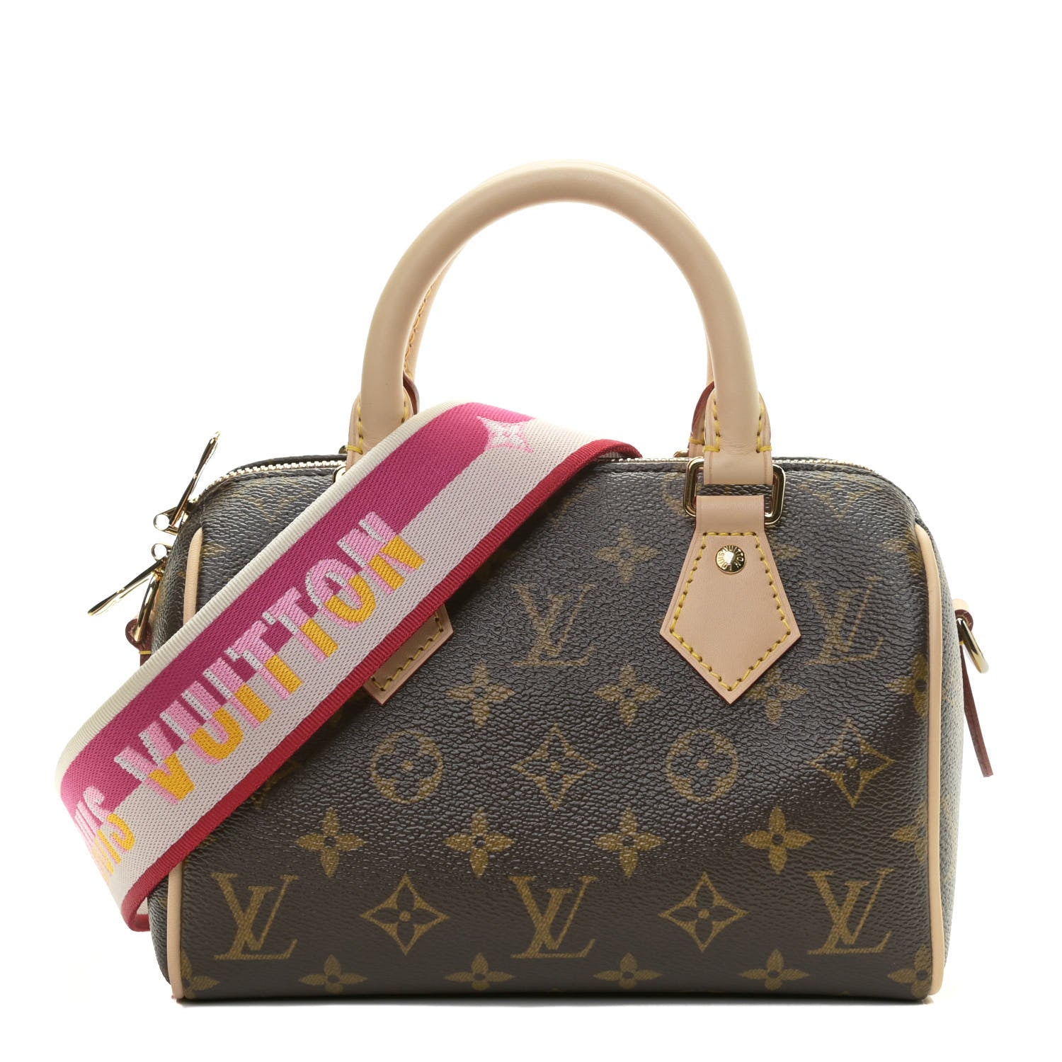 Louis Vuitton Monogram Speedy Bandouliere 20 Fuchsia 1 of 12