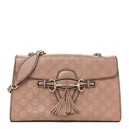 Gucci Guccissima Medium Emily Chain Shoulder Bag Camelia 1 of 17