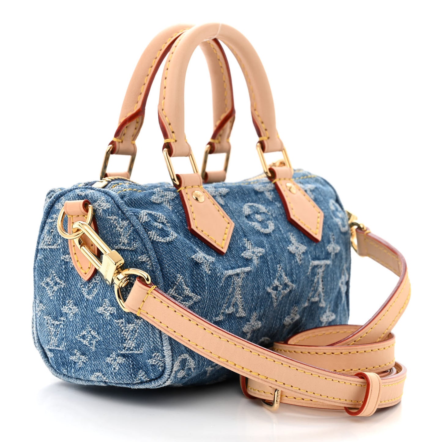 Monogram Denim Nano Speedy Blue
