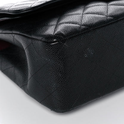Chanel Caviar Quilted Jumbo Double Flap Black 8 of 11