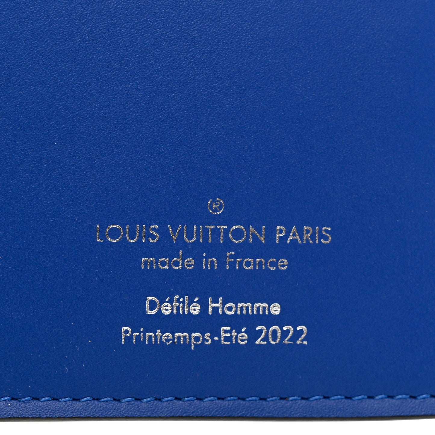 Taurillon Illusion Brazza Wallet Bleu Vert