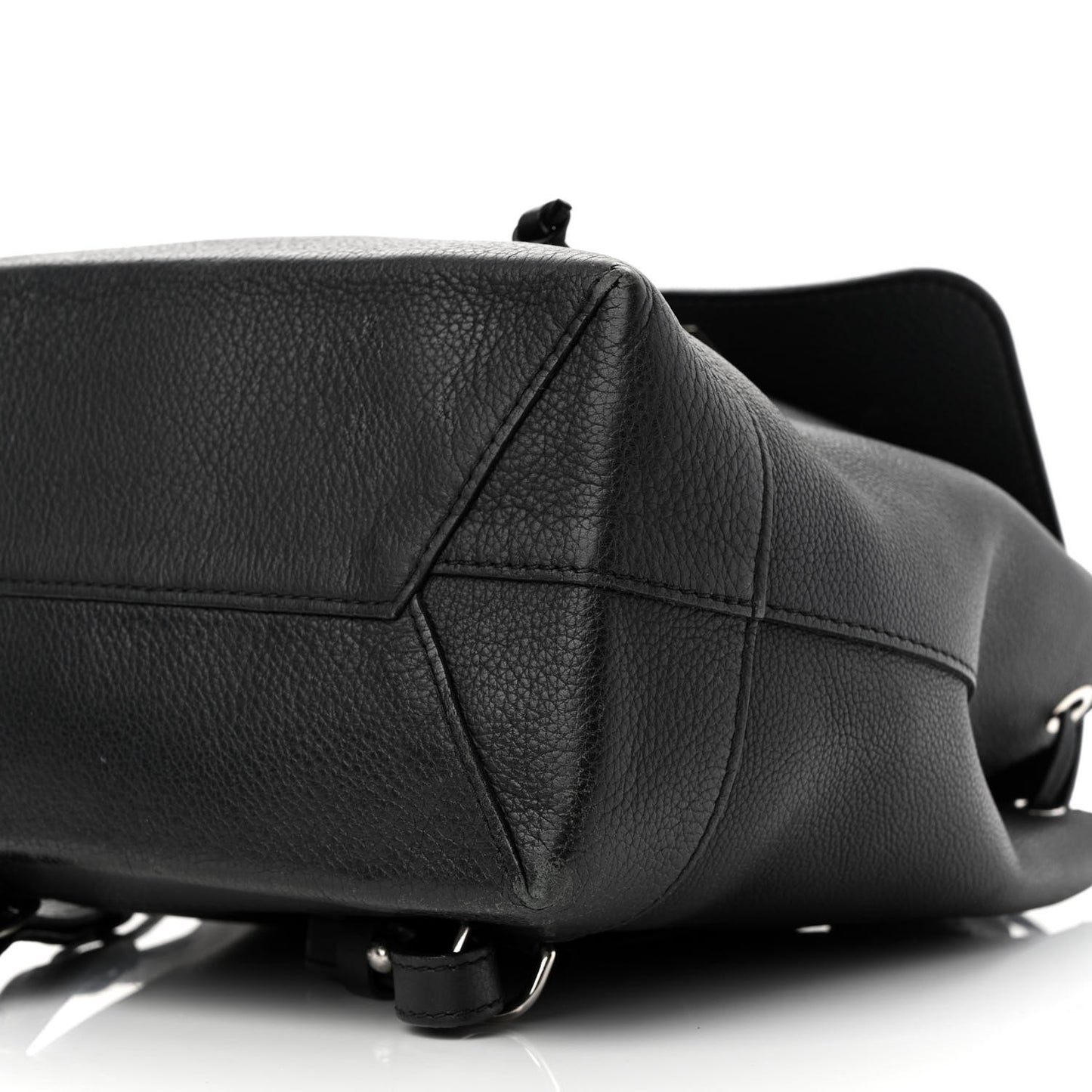 Calfskin Lockme Backpack Black