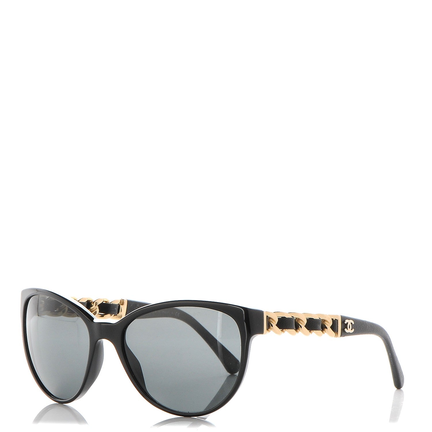 Chanel CC Chain Sunglasses 5215Q Black 1 of 8