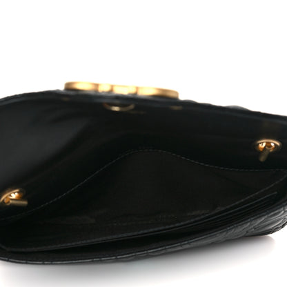 Salvatore Ferragamo Calfskin Quilted Gancini Mini Bag Black 5 of 9