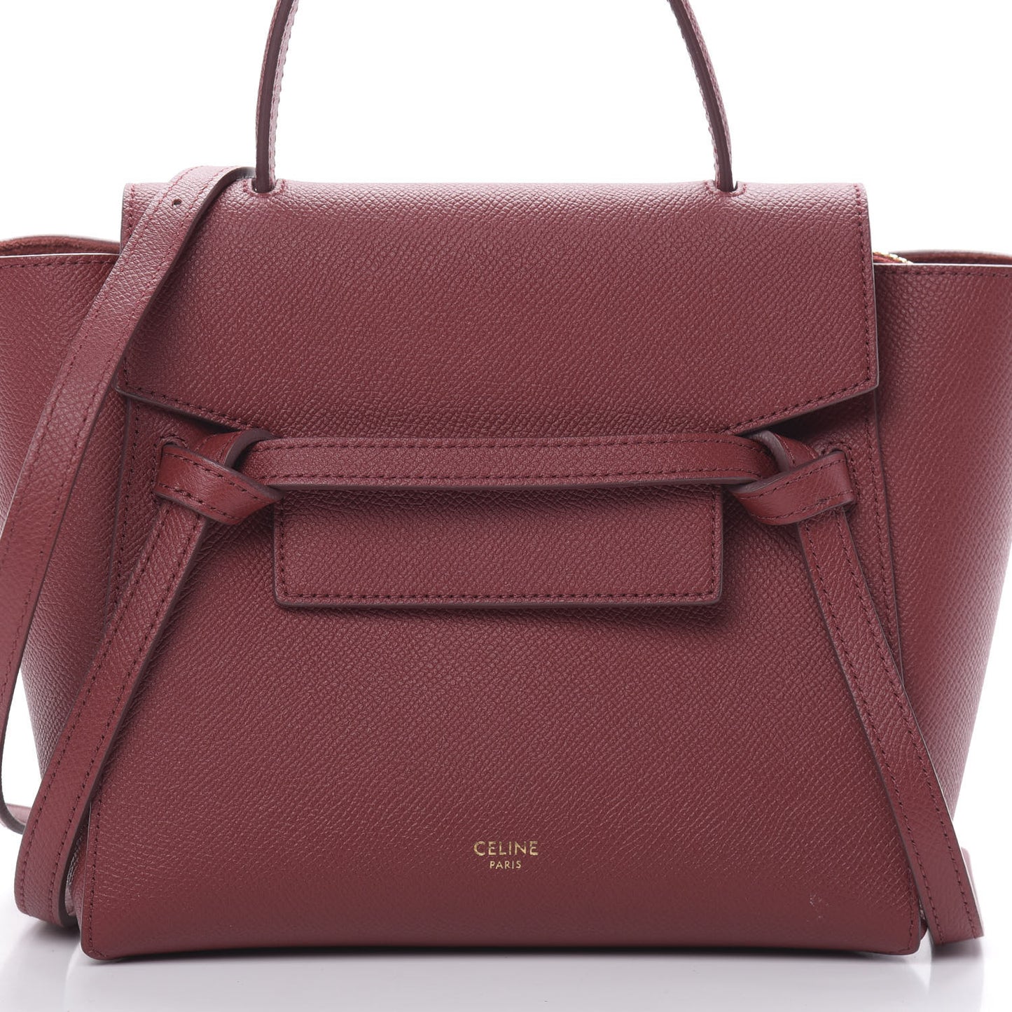Grained Calfskin Nano Belt Bag Acai