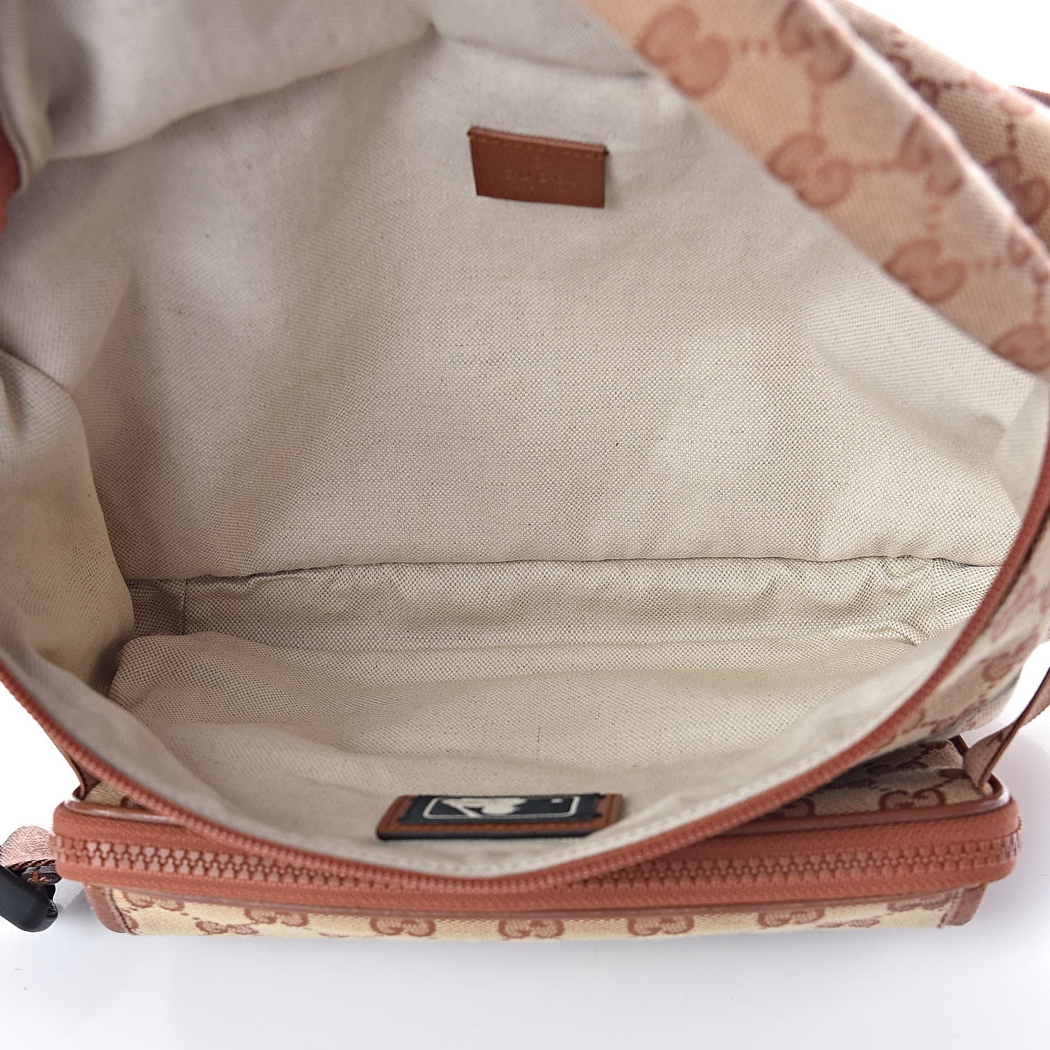 Gucci X MLB GG Monogram LA Dodgers Convertible Belt Bag Beige Ruggine Ivory 7 of 11