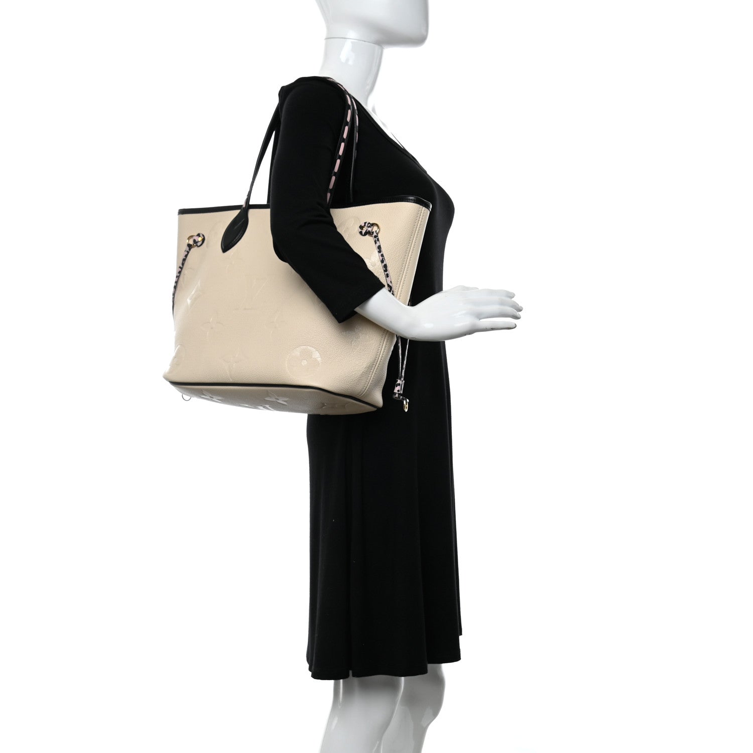 Louis Vuitton Empreinte Monogram Giant Wild At Heart Neverfull MM Creme 2 of 12