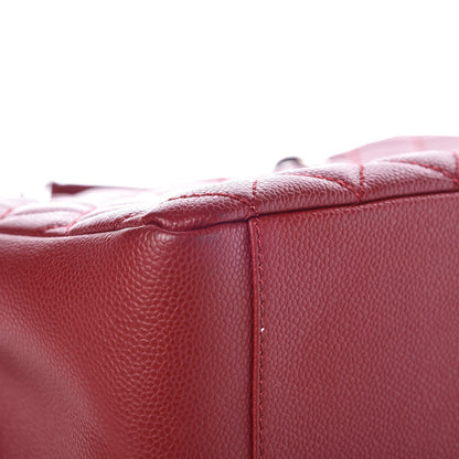 Chanel Caviar Quilted Grand Shopping Tote GST Red 9 of 13