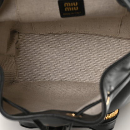 Miu Miu Soft Calfskin Medium Backpack Black 4 of 8