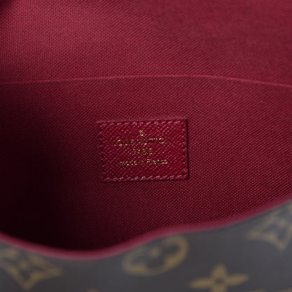 Louis Vuitton Monogram Pochette Felicie Chain Wallet Fuchsia 6 of 10