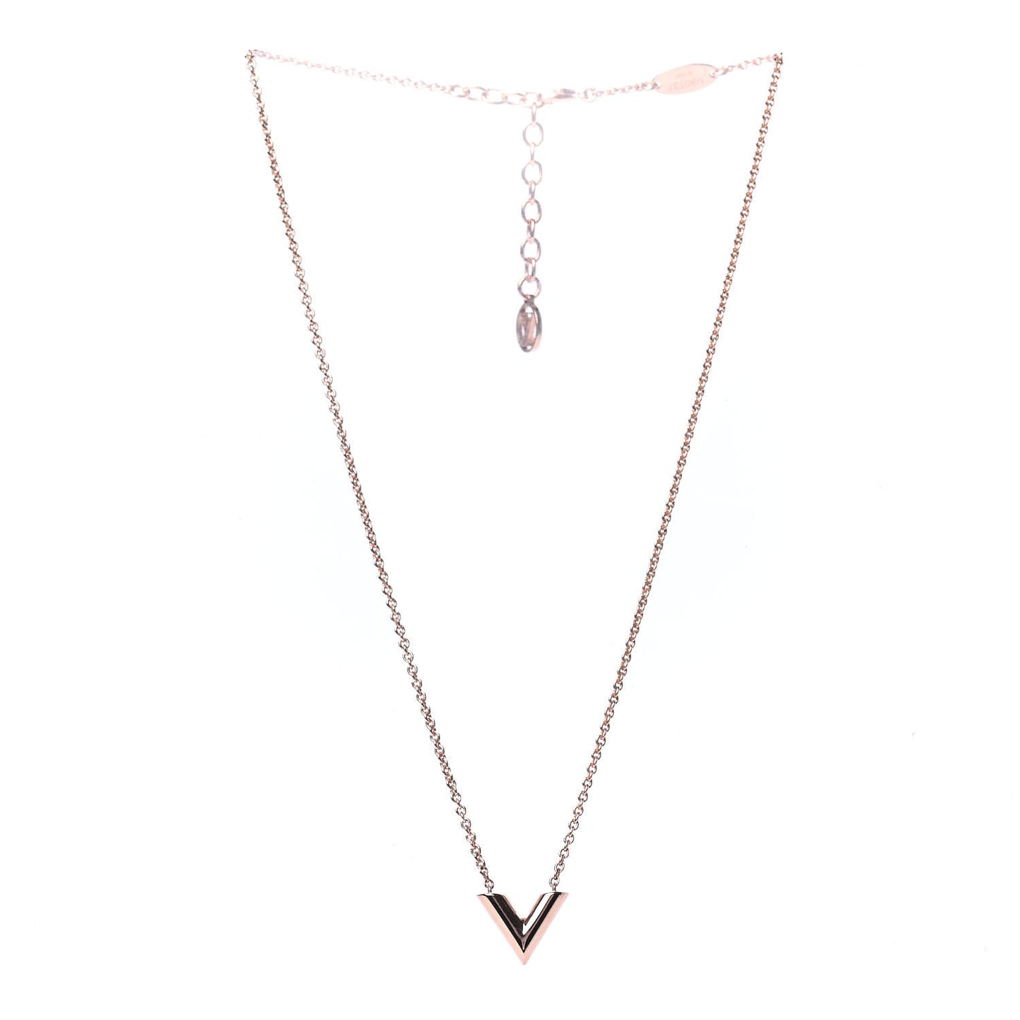 Essential V Necklace Rose Gold