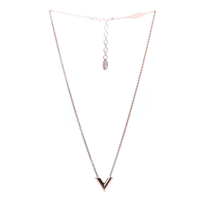 Louis Vuitton Essential V Necklace Rose Gold 2 of 4