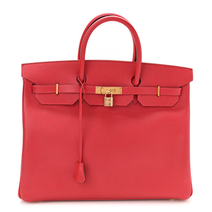 Hermes Epsom Birkin 40 Rouge Vif 1 of 9