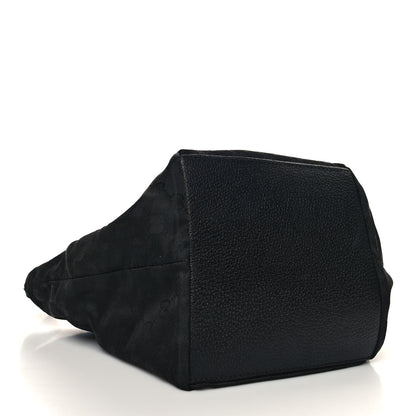 Gucci GG Monogram Small Web Handle Bucket Tote Black 4 of 15
