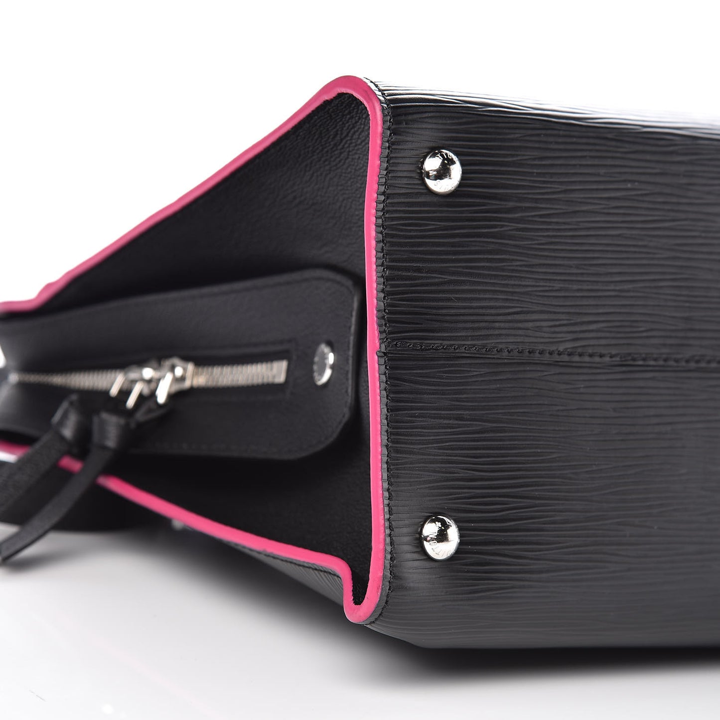 Epi Vaneau GM Black Hot Pink
