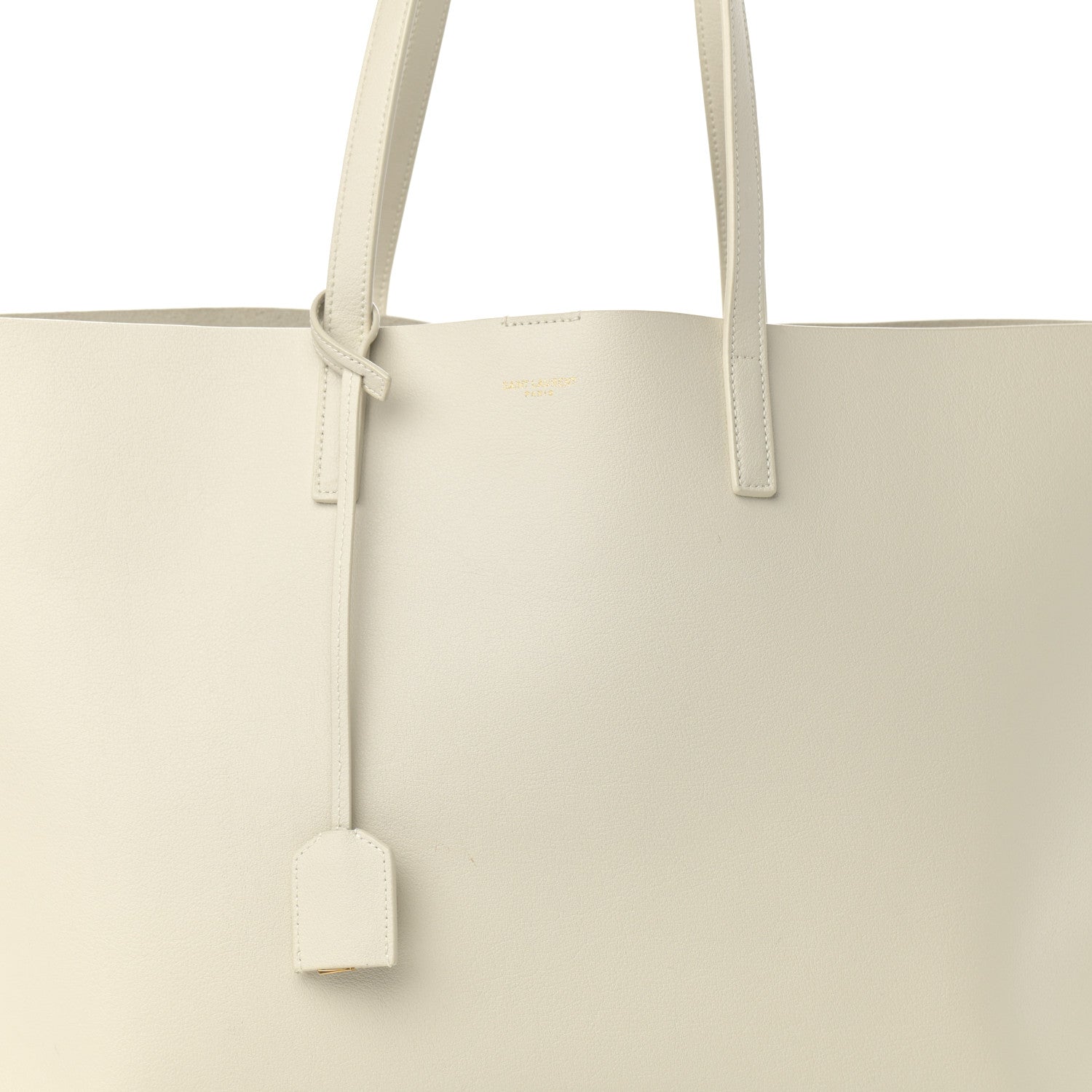 Saint Laurent Calfskin Large Shopping Tote Porcellana 9 of 13