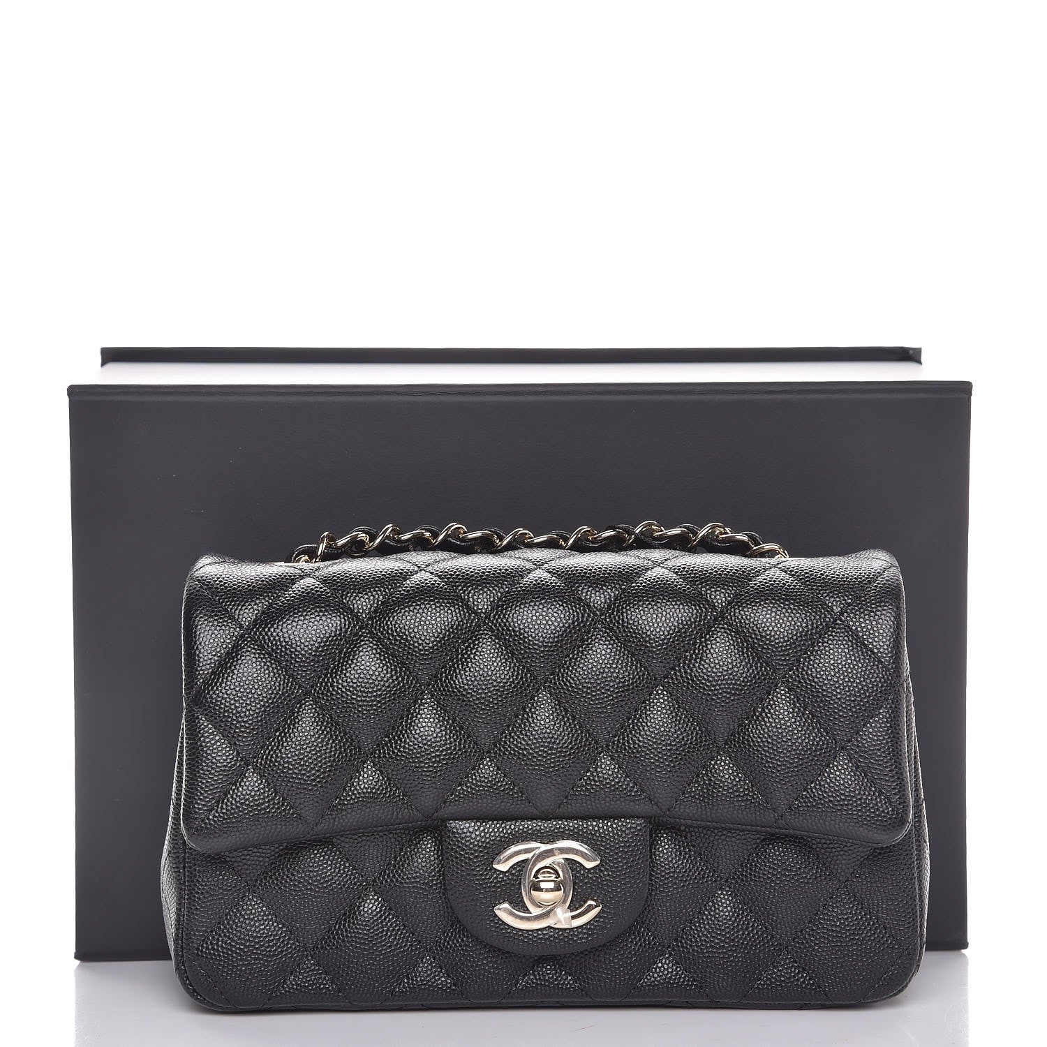 Chanel Caviar Quilted Mini Rectangular Flap Black 8 of 8