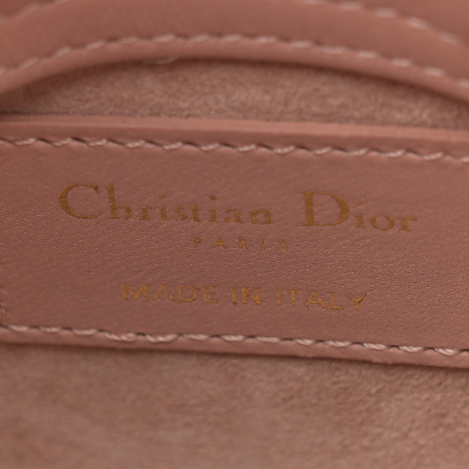 Christian Dior Lambskin Cannage Micro Lady Dior Rose Des Vents 6 of 11