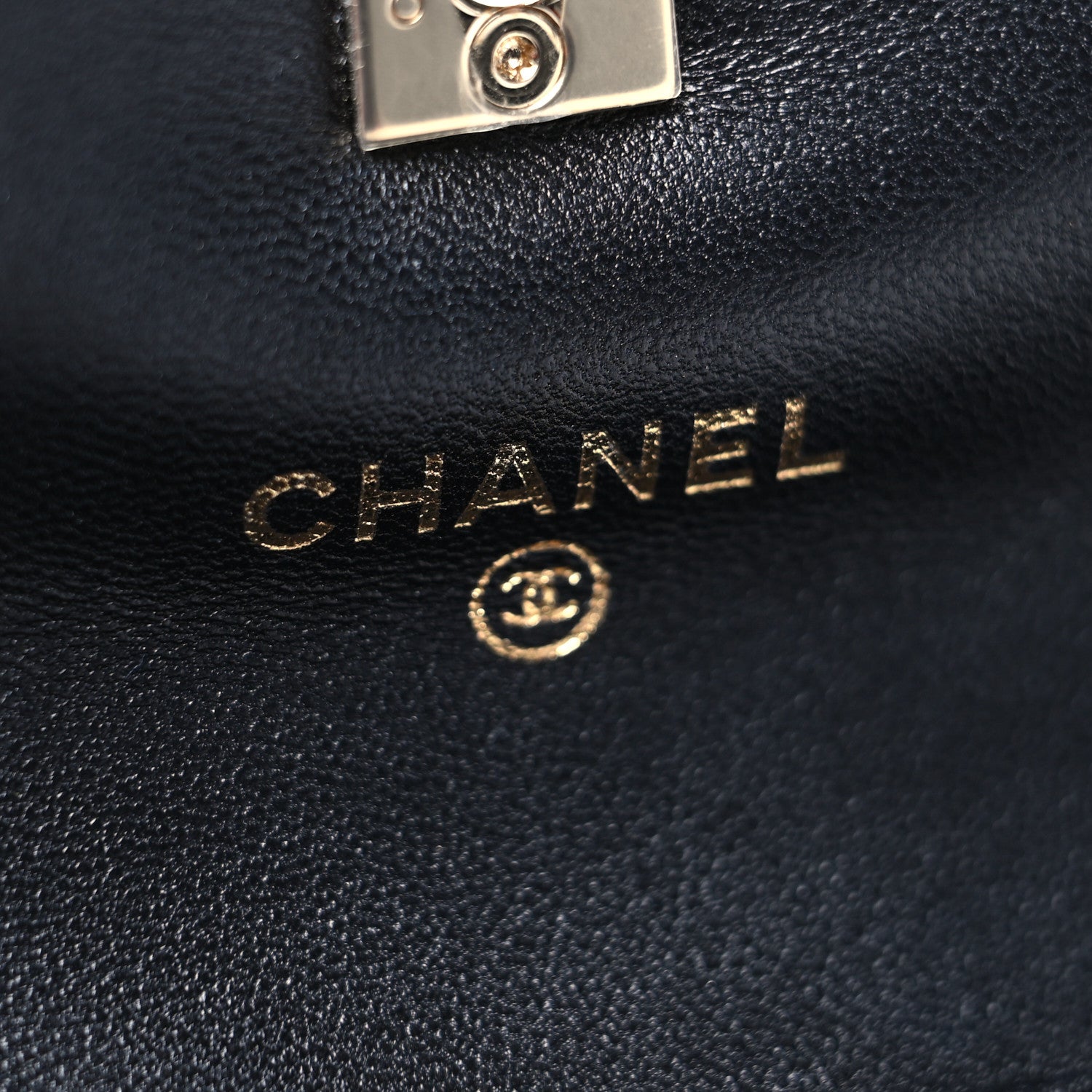 Chanel Sequin COCO Clutch With Chain Black Red 5 of 10