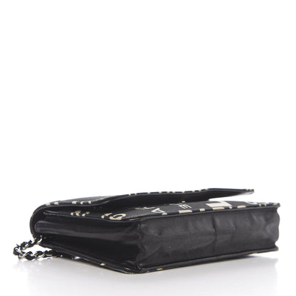 Chanel Denim Coco Wallet On Chain WOC Black 3 of 10