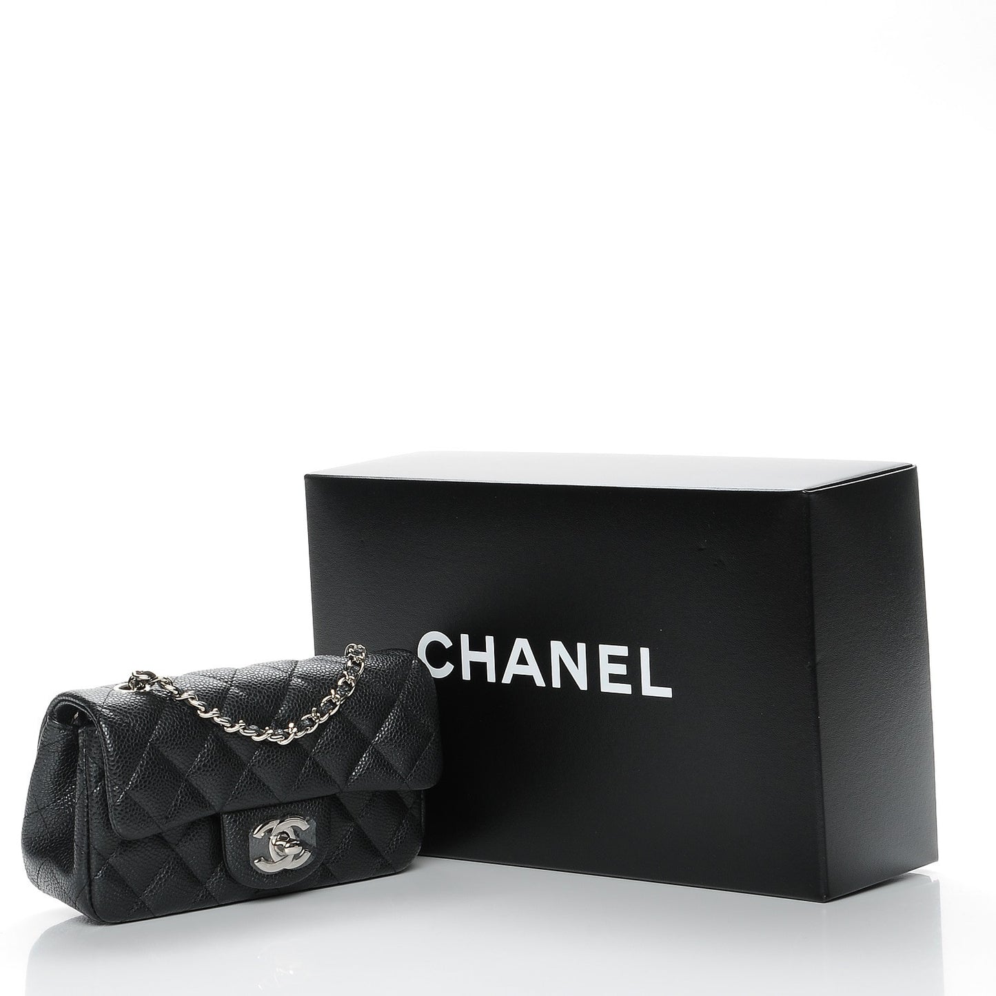 Caviar Quilted Extra Mini Flap Black