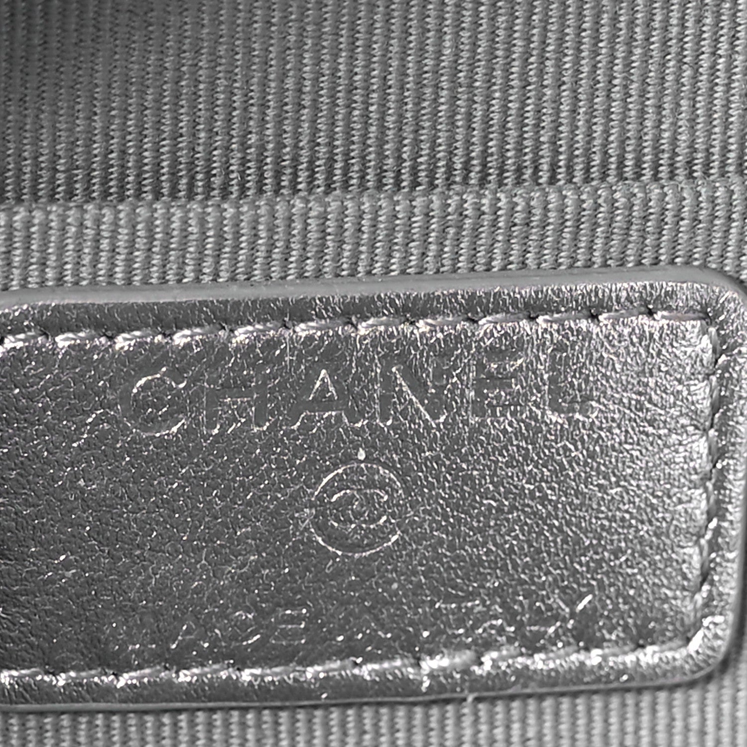 Chanel Gradient Metallic Lambskin Quilted Like A Wallet Clutch With Chain Silver Purple 6 of 10