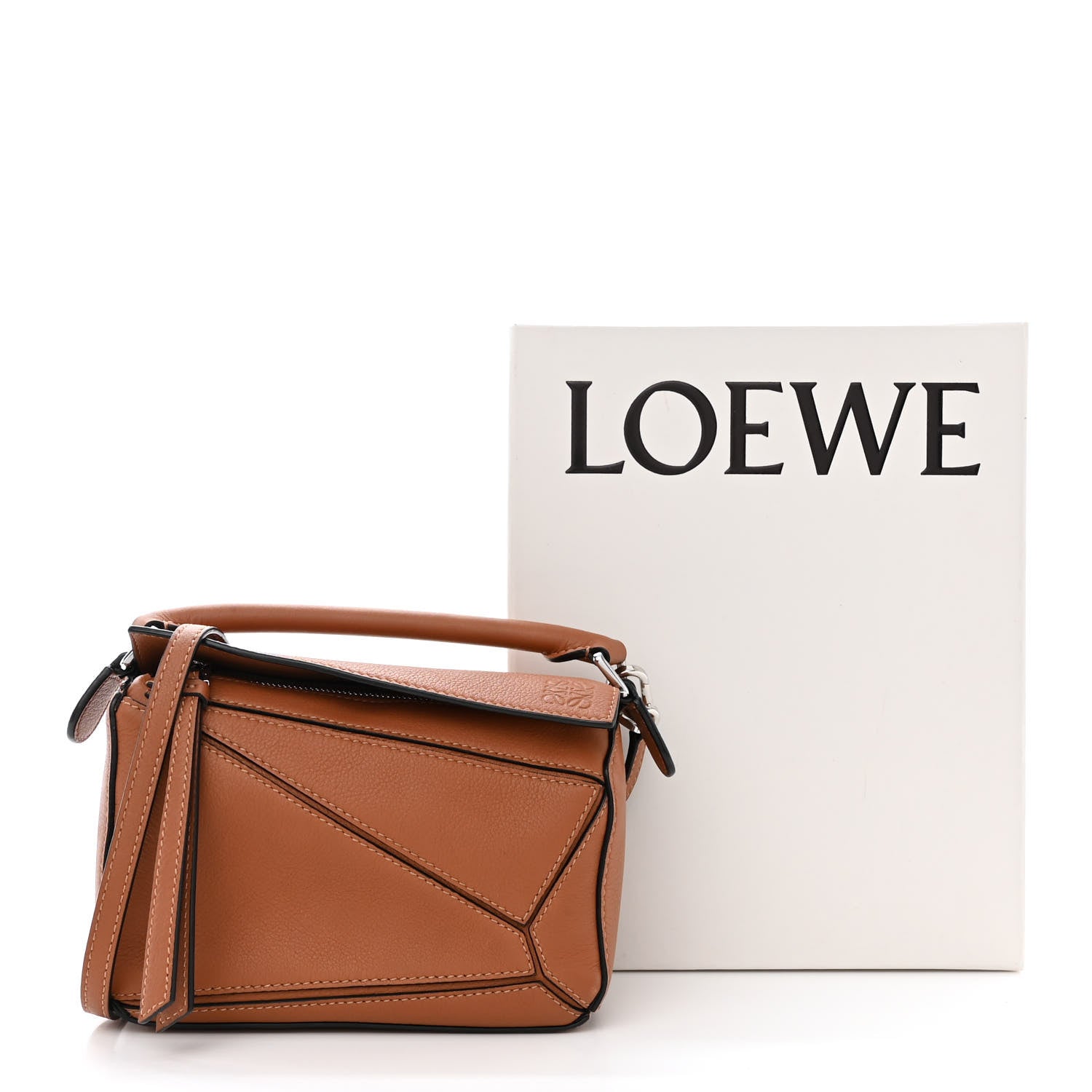Loewe Calfskin Mini Puzzle Bag Tan 11 of 11