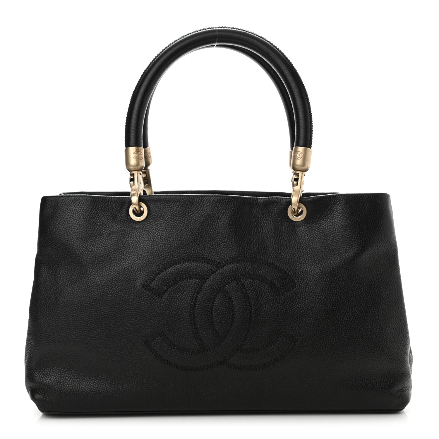 Chanel Caviar CC Timeless Tote Black 1 of 9