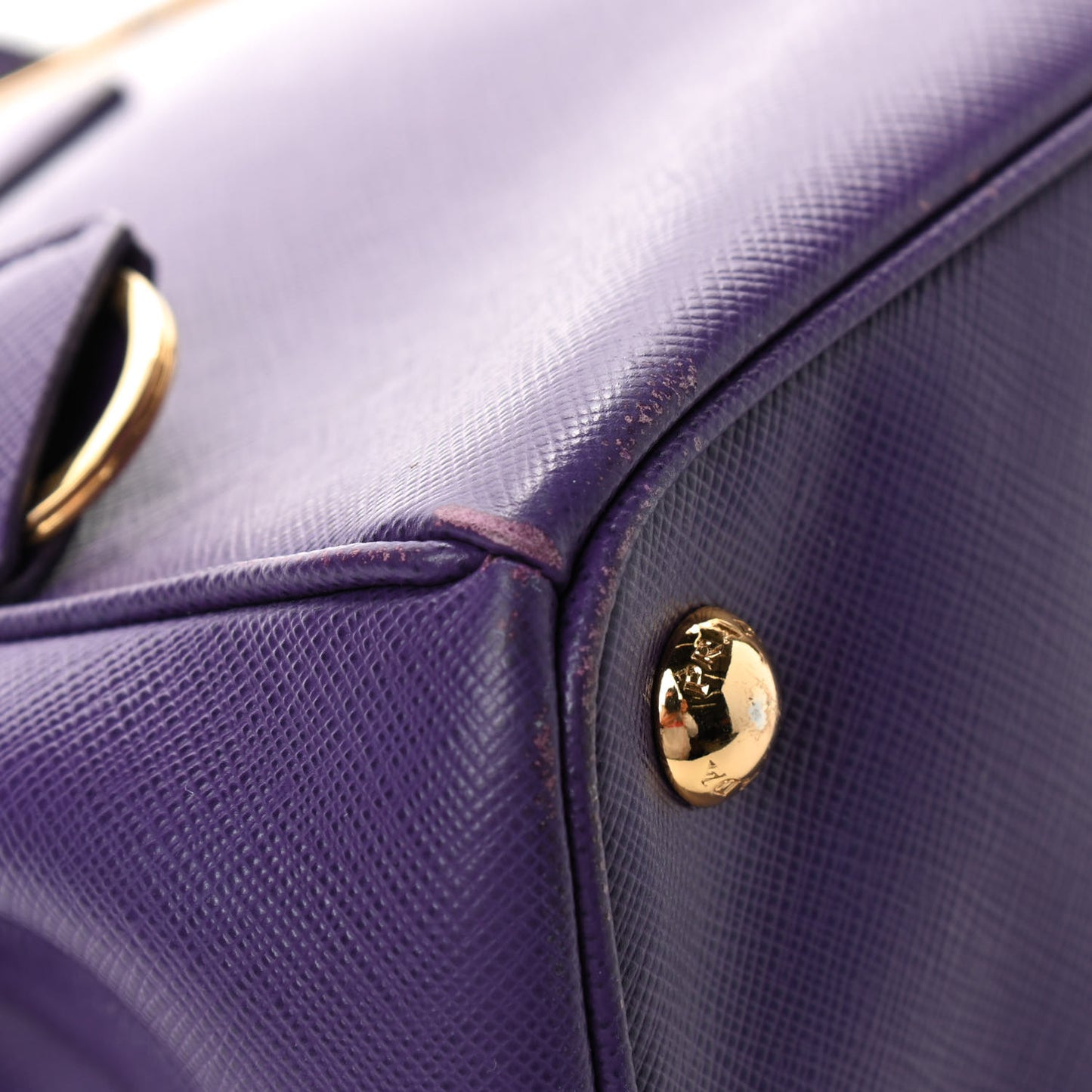 Saffiano Small Galleria Double Zip Tote Viola
